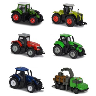 Miniatura Coleção De Ferro Miniatura Colheitadeiras Carrinho Tratores  Maquinas Agricola Fazenda Kit 5 Peças Farm Set Metal