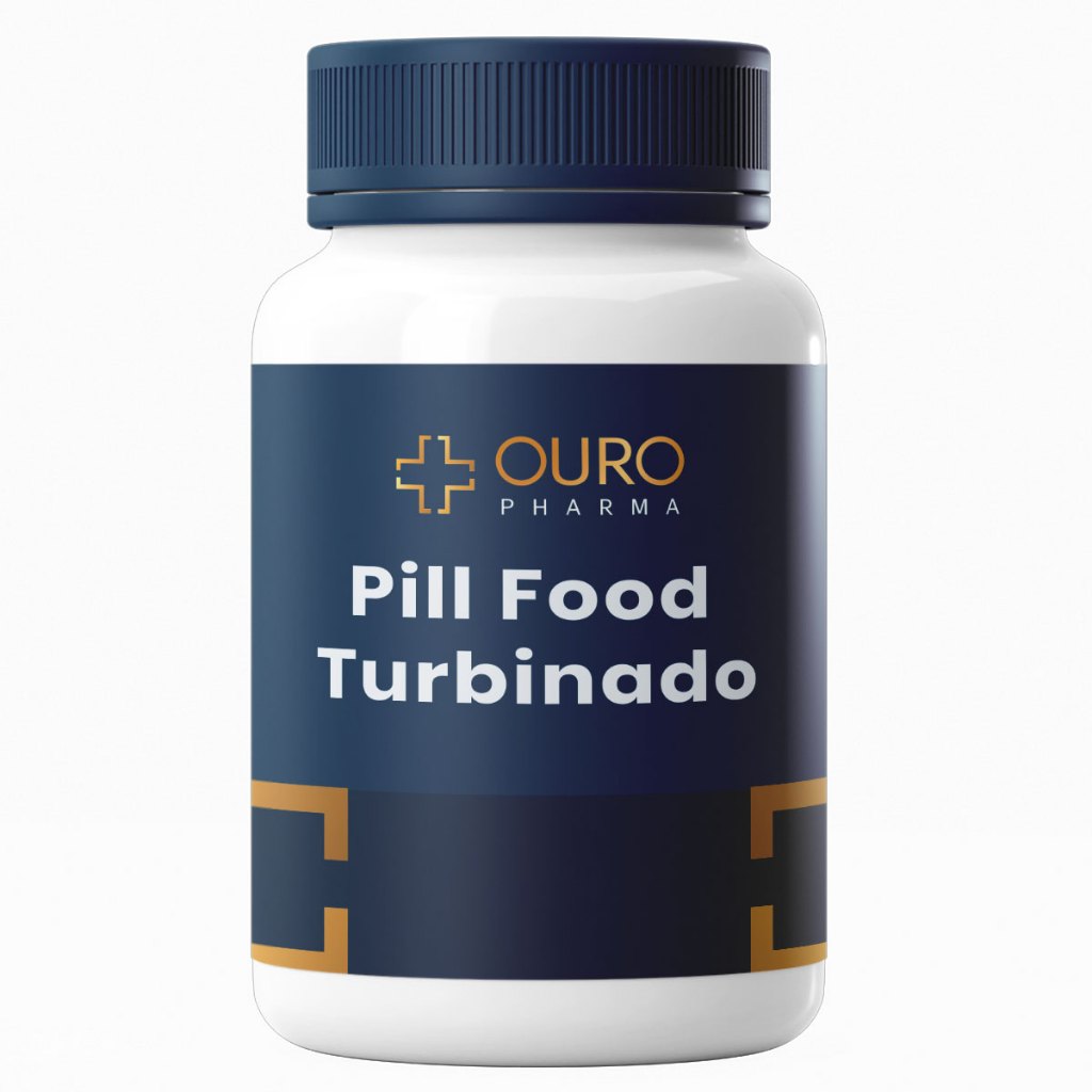 Pill Food Turbinado 60 ou 120 cápsulas Cabelo Pele Unhas