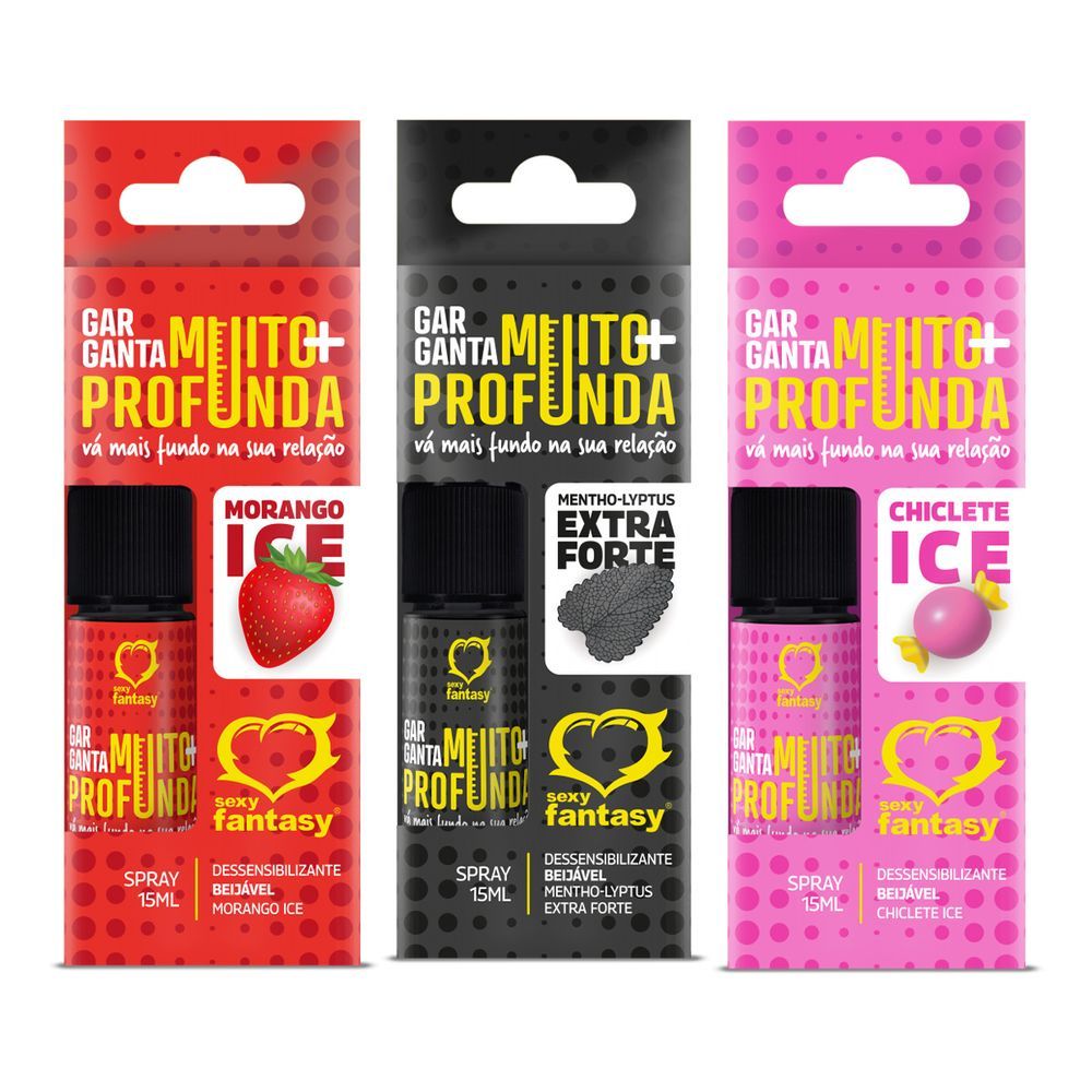 Garganta Muito Mais Profunda Spray 15ml Sexy Fantasy Sexo Oral