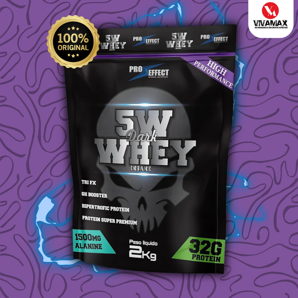 (Whey Barato) – Whey Pro Effect Protein Refil 2kg 5w Sabor Morango – Envio Imediato