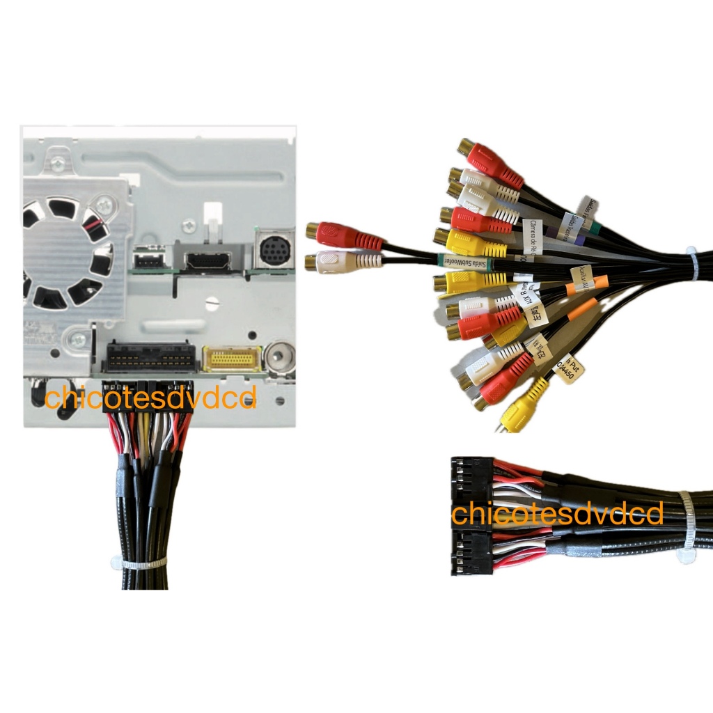 Rca Para A Multimídia Receiver Pioneer Dmh-zs8280tv | Shopee Brasil