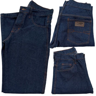 Calça Jeans Masculina Reta Tradicional Para Trabalho Basica