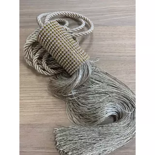 Pingente Para Cortina Com Strass Luxo / Pérolas