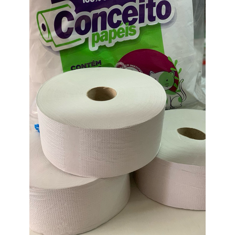 03 Rolos Papel Higiênico 10x500Mts 100% Celulose