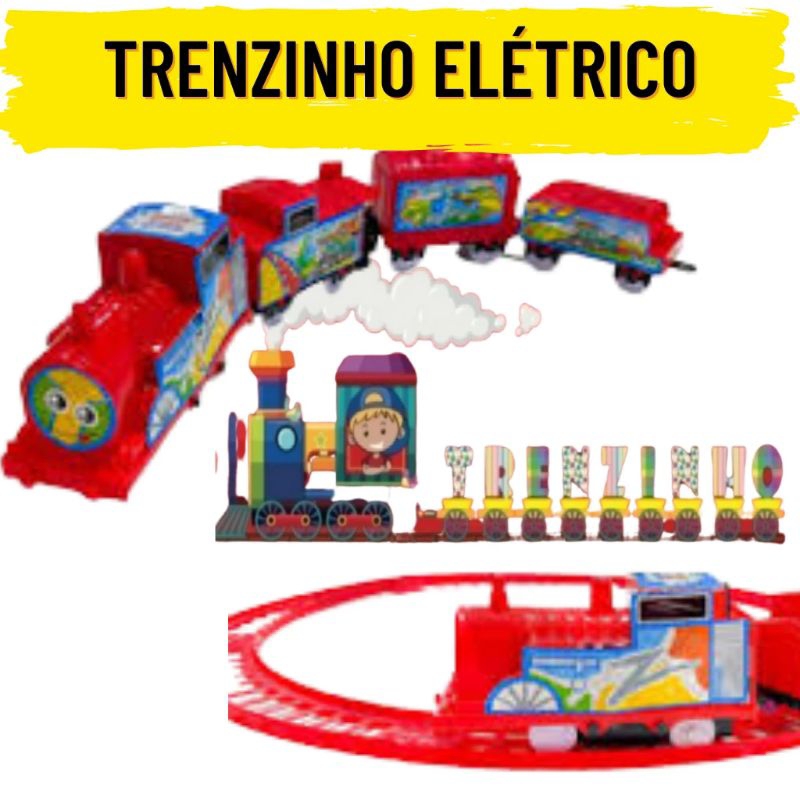 Trenzinho elétrico Thompson infantil com trilhos trem kids | Shopee Brasil