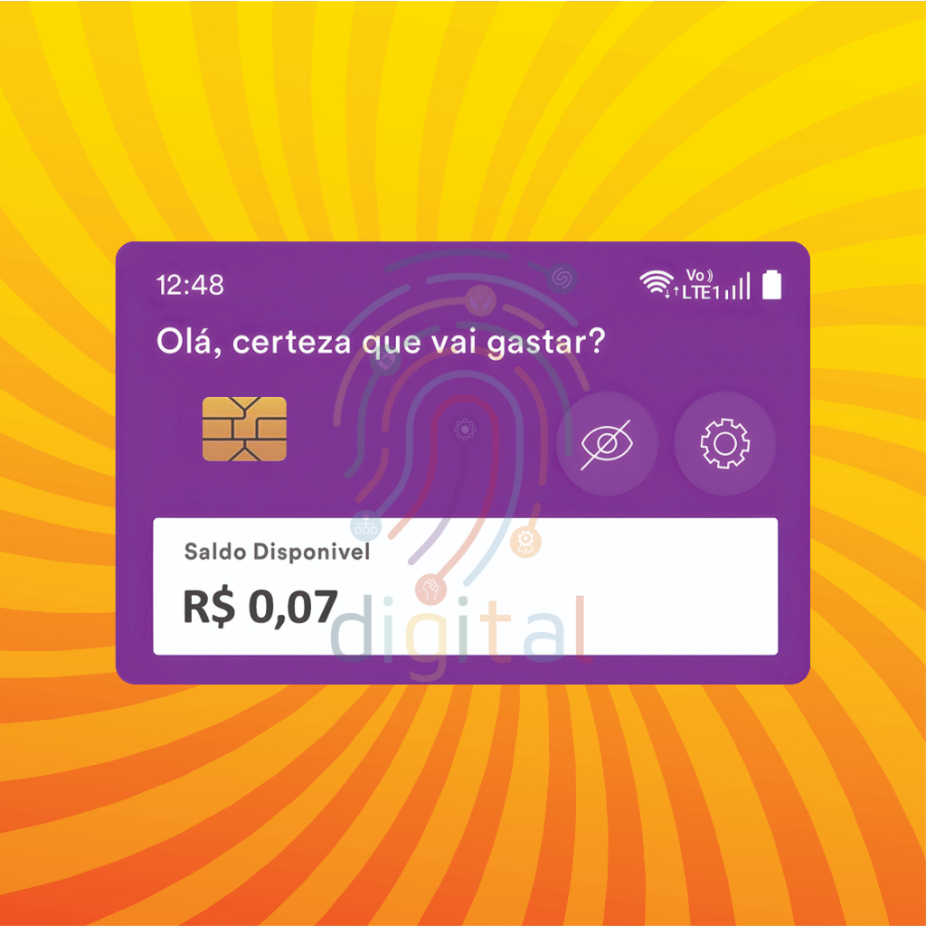 Skin Adesivo Traseira Camuflado Preto Para Cartão Crédito (Cartão NuBank)