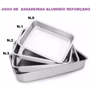 Jogo De Assadeira Forma de Bolo Retangular 4 Peças - Padrão Tabuleiro Incluso Forma Para Forno Elétrico, Biscoito, Forma de Rocambole