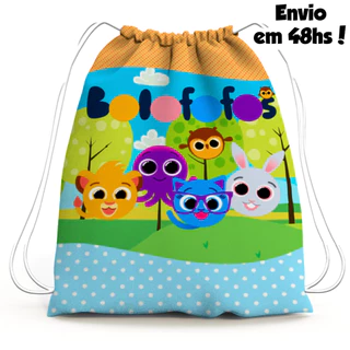 10 Mochilinha sacolinha bolofofos kit festa de aniversário (envio rápido)