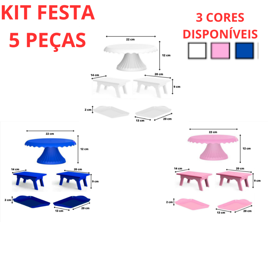 Kit Festa Branco Decora O Pe As Boleira Cake Renda Cm Mesinhas Bandejas X