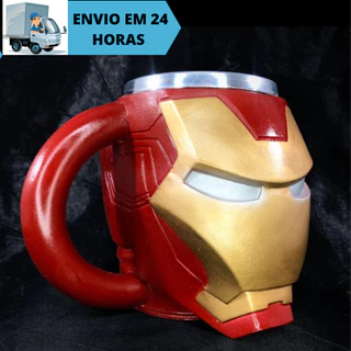 Caneca/Copo Homem de Ferro - Iron Man 3D Resina