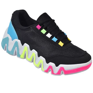 Tênis Feminino Hits Color para Academia Caminhada Ótimo Conforto Original