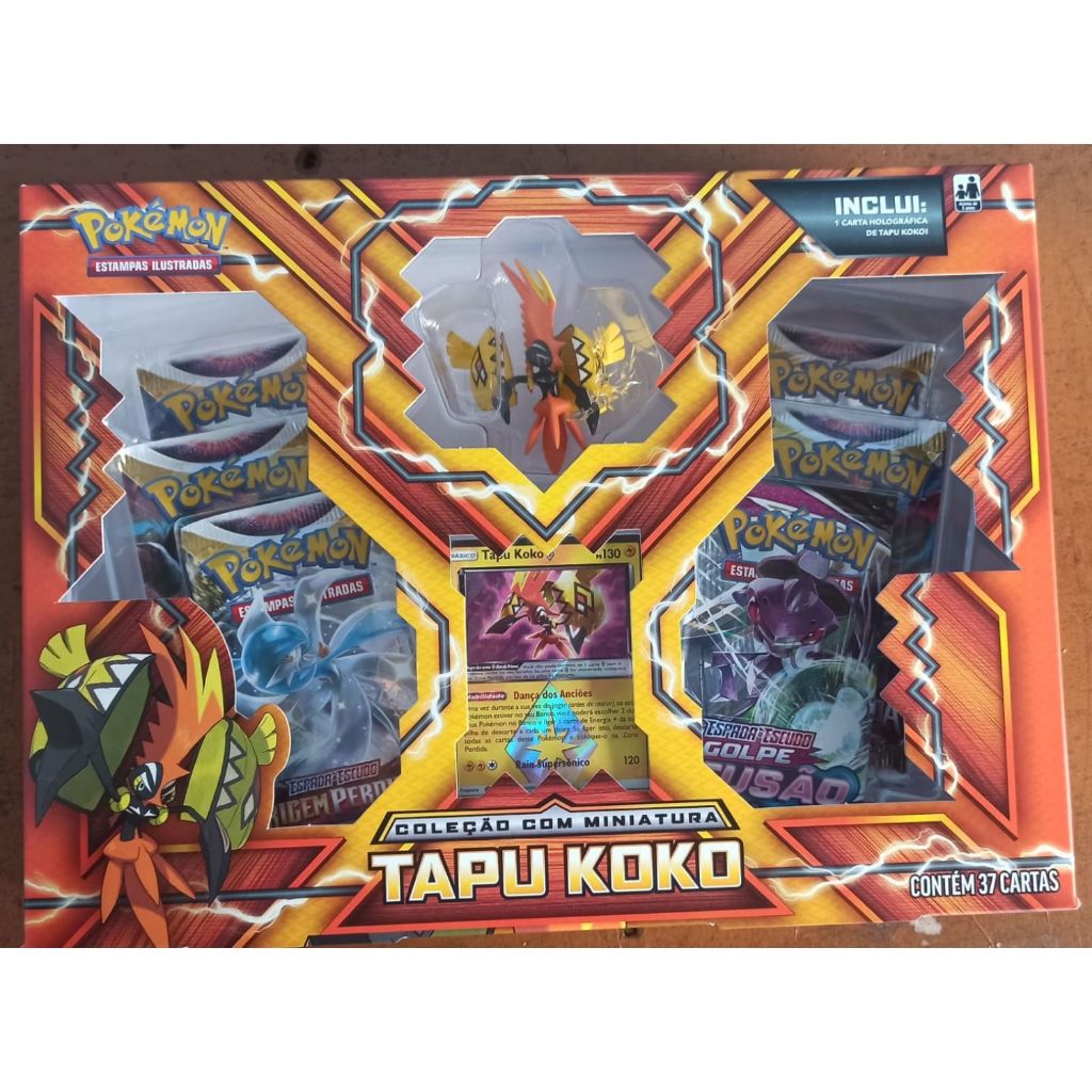 Box Pokemon Com Miniatura Tapu Koko - Pokemon - #