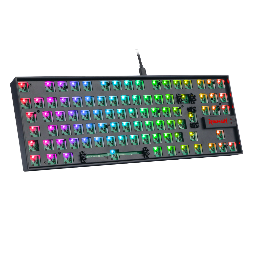 TECLADO MEC NICO GAMER KUMARA-BAREBONE EDITION PRETO RGB RD-BBK552
