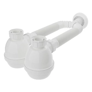 Sifão Duplo Com Copo Tubo Extensivo Universal Blukit