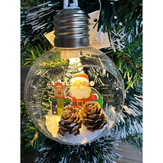 BOLA DE NATAL VAZADA DECORATIVA COM LUZ REF. NTB7001