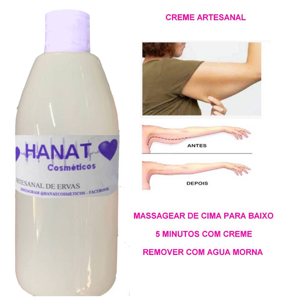Creme combatedor de braço mole flacido caido e feio | Shopee Brasil