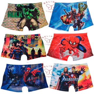 Kit 7 Unidades Cuecas Box Infantil Sublimada