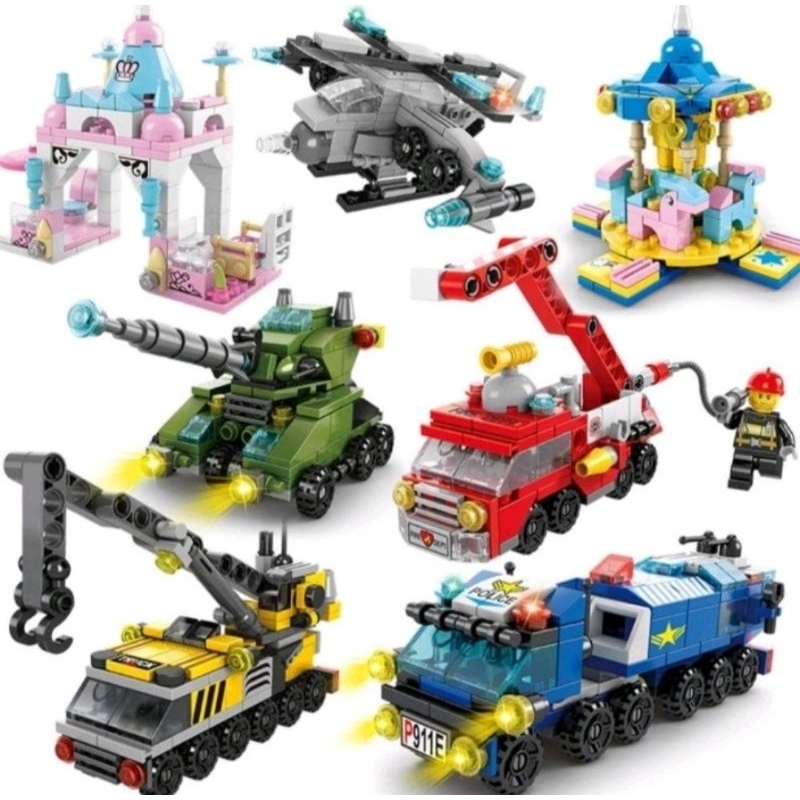 Brinquedo Divertido - Blocos De Montar - Tipo Lego - Educativo
