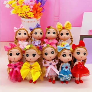 12 peça Meninas 8 cm 12cm Messy Boneca Pingente Chaveiro Casamento Noiva Criativo Boneca Presente De Aniversário Do Dia Dos Namorados