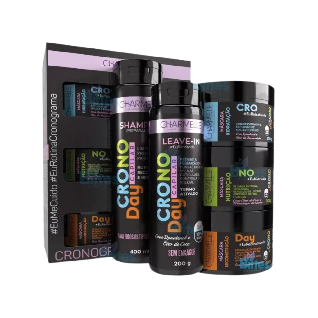 Kit Cronoday Capilar Charmelle Cronograma Capilar | Shopee Brasil