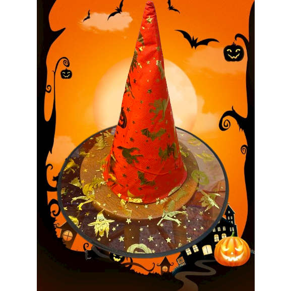 Chapéu de Bruxa Transparente Halloween - Alegra Festa - Artigos para Festas