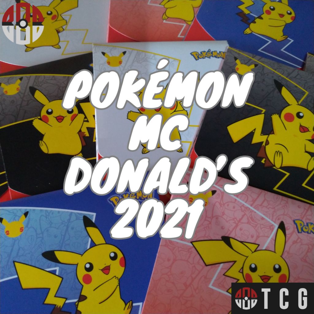 Cards Pokémon 25 anos McDonald's 2021 Cartas Tcg
