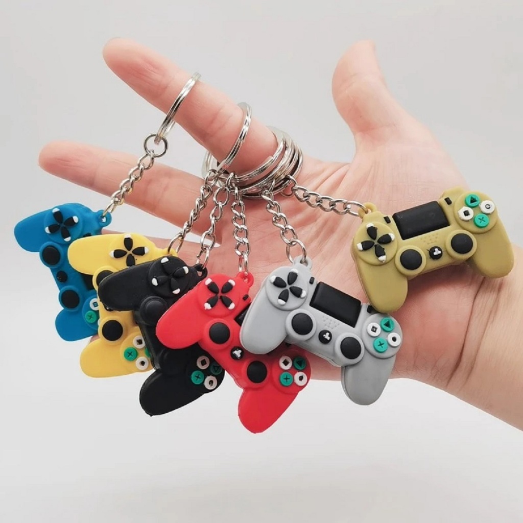 21 peças jogo de vídeo chaveiro controlador do jogo chaveiro
