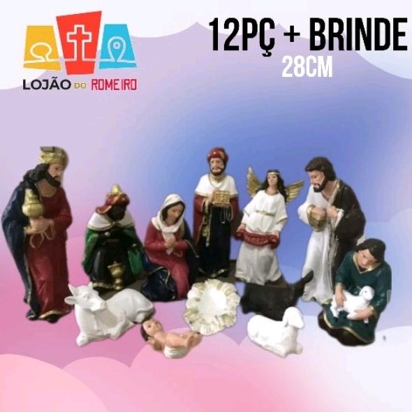 PRESÉPIO Natalino de Borracha INQUEBRÁVEL 12 peças! ULTIMAS UNIDADES!