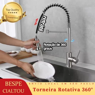 Torneira Gourmet de Bancada Monocomando Misturador Com 2 Tipos de Jato-Entrega imediata