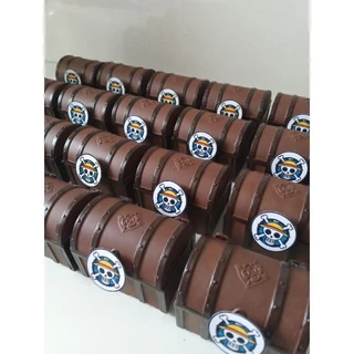 Caixa baú personalizado One Piece (lembrancinha em acrílico)
