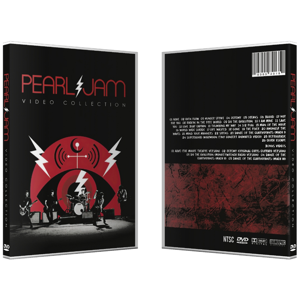 DVD PEARL JAM - VIDEO COLLECTION (fan made) | Shopee Brasil
