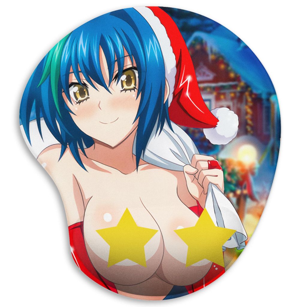 Mouse Pad Ergonômico Peitos Anime - Tema Natalino - Hentai (+18)