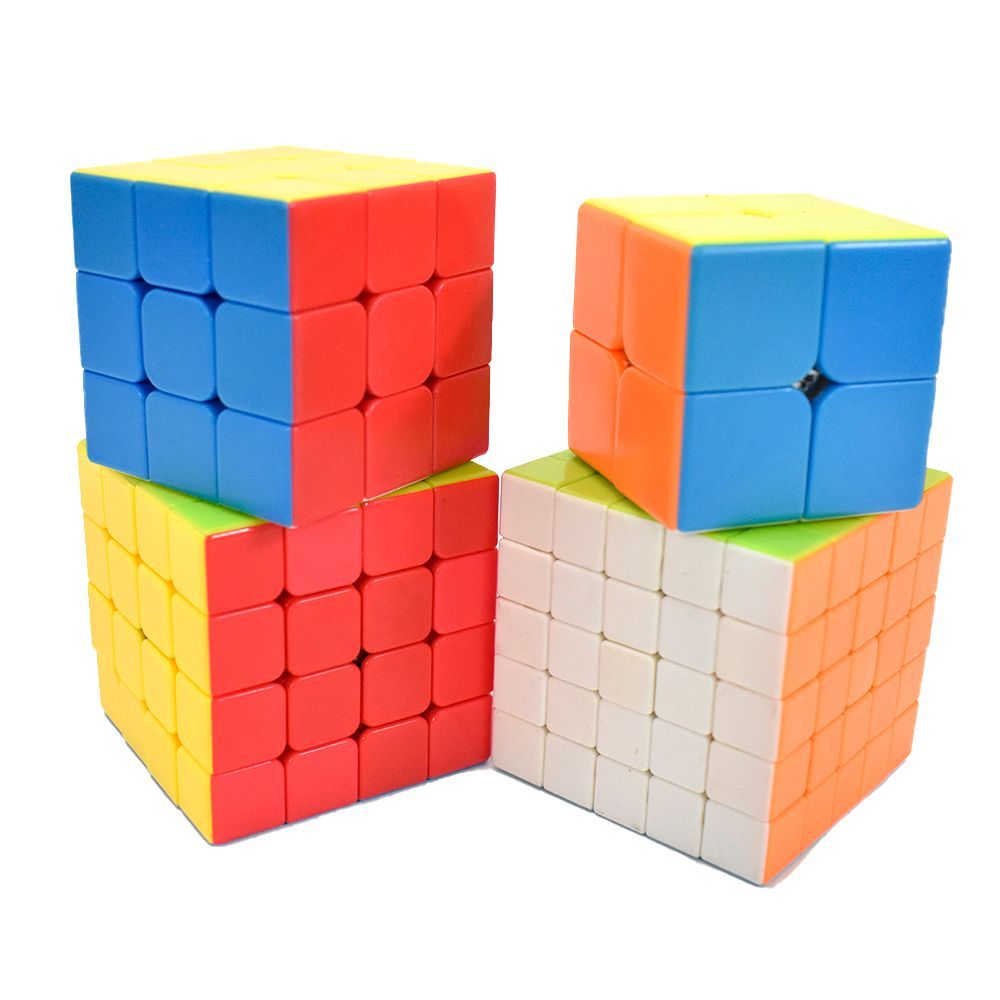 Box Cubo Mágico Original 2x2 + 3x3 + 4x4 + 5x5 Profissional