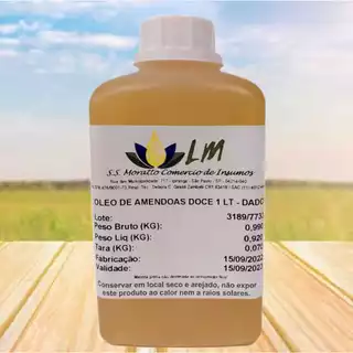 Distriol - Óleo de Amêndoas doce 1 Litro - 100% Puro