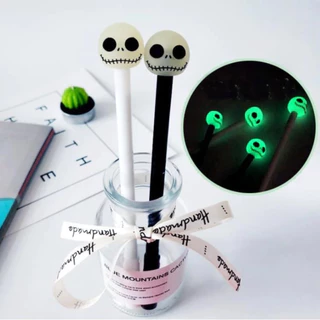 Kit C/ 12 Canetas - Jack Skellington Que Brilha No Escuro