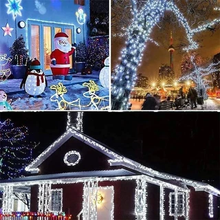 Pisca Pisca Natal 100 Leds 8 Funções 9 Metros - Cordão Led Decoração Natalina