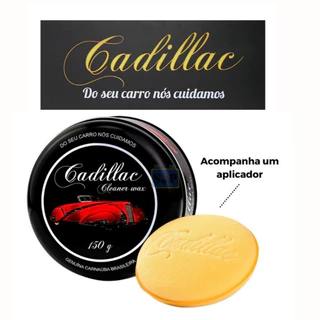 Cera Automotiva Cleaner Wax Cadillac com carnaúba 150g com aplicador