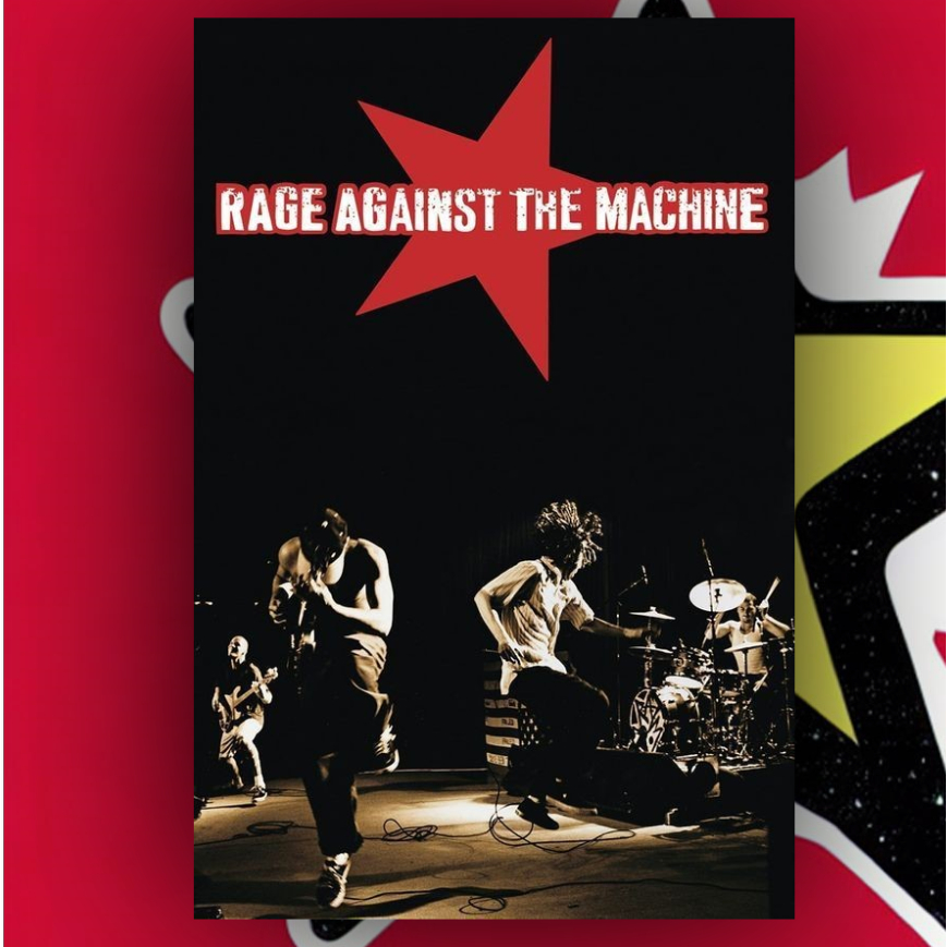 Poster banda Rage Against the Machine 42x30cm Tamanho Grande
