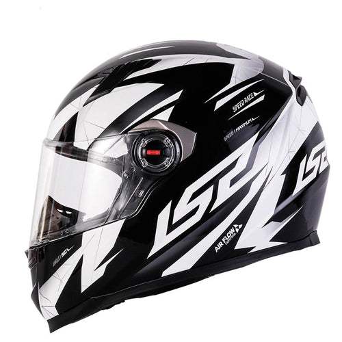 Capacete Ls2 Ff358 Tamanho 59 60 Preto E Branco Draze Original Shopee