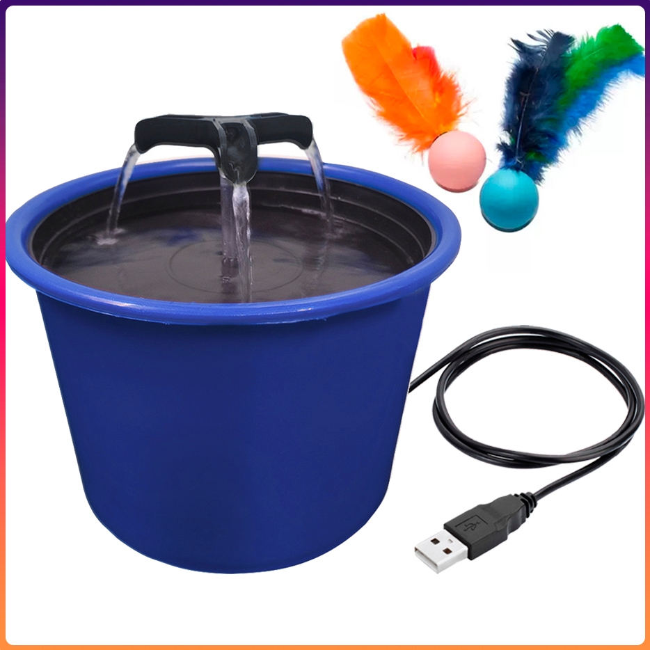 Fonte Bebedouro Gato Caes Automatico Bica Tripla fonte cascata