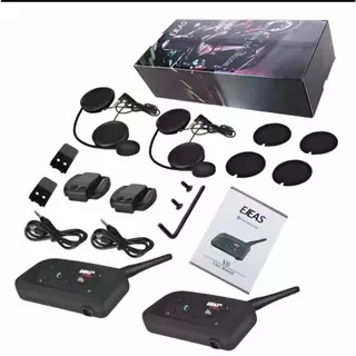 Par De Intercomunicador de capacete V6 PRO Ejeas Clip Metal