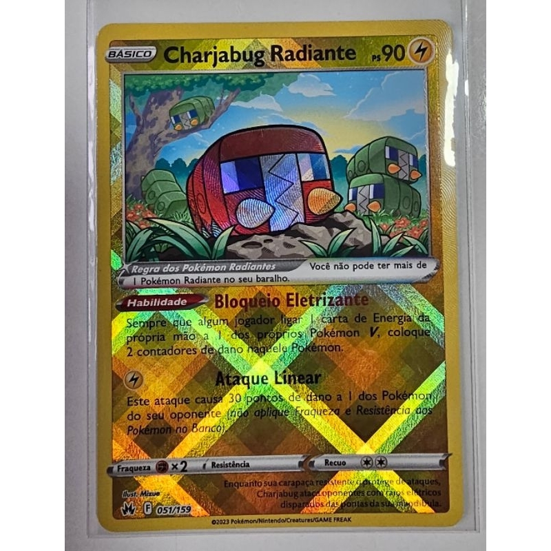 Carta Pokemon Charjabug Radiante Realeza absoluta