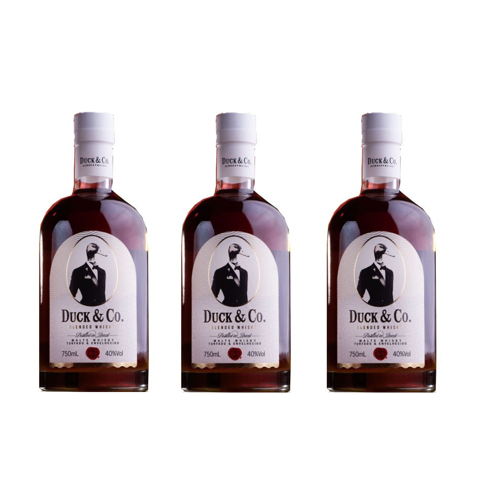 Kit 3 Whisky Duck & Co 750ML