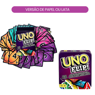 Jogo Uno Flip Tin Lata Original Mattel Novo E Lacrado