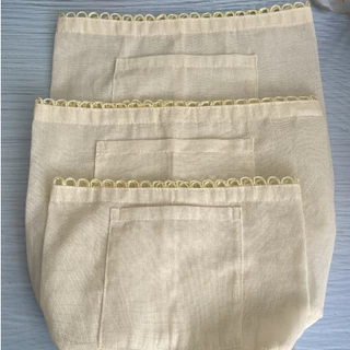 kit forro para bolsas em algodão cru 3 unidades