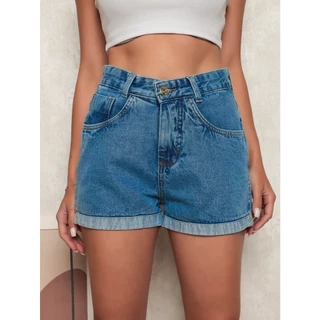 Shorts Jeans Feminino Short Sem elasticidade