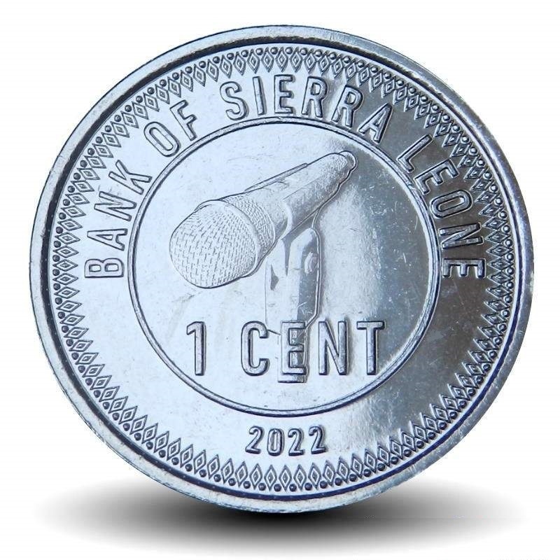 Moeda de Serra Leoa 1 cent FC 2022 Microfone | Shopee Brasil