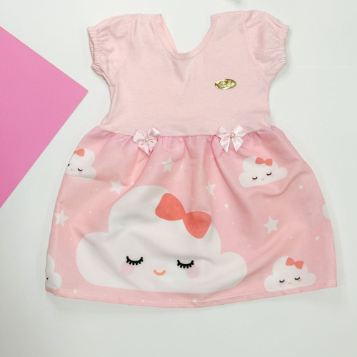 Roupa de Bebê menina Reborn Vestido a Meses Luxo Envio