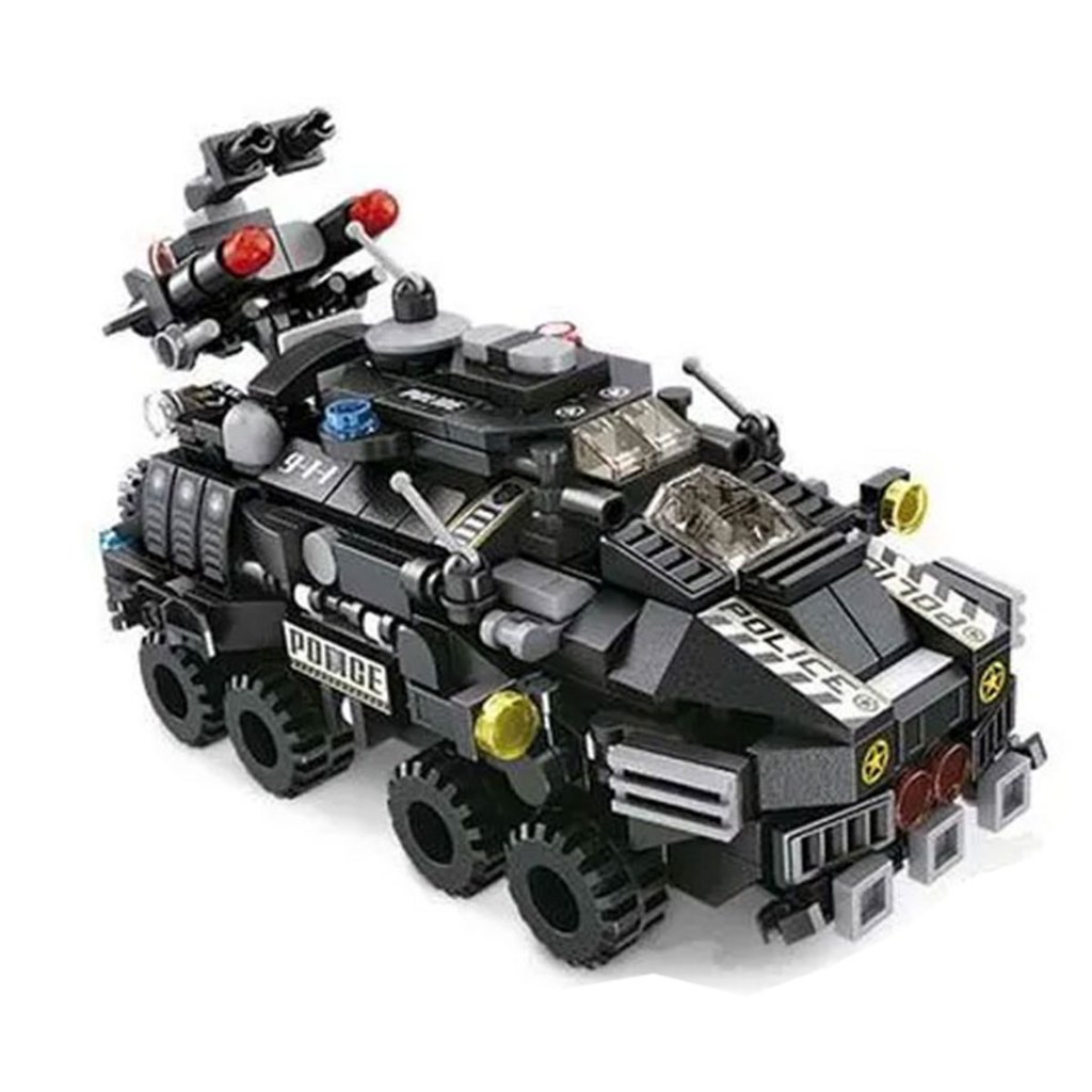 Cubic Polícia Blindado Swat 12 Em 1 Blocos de Montar Compatível Lego 572 Peças