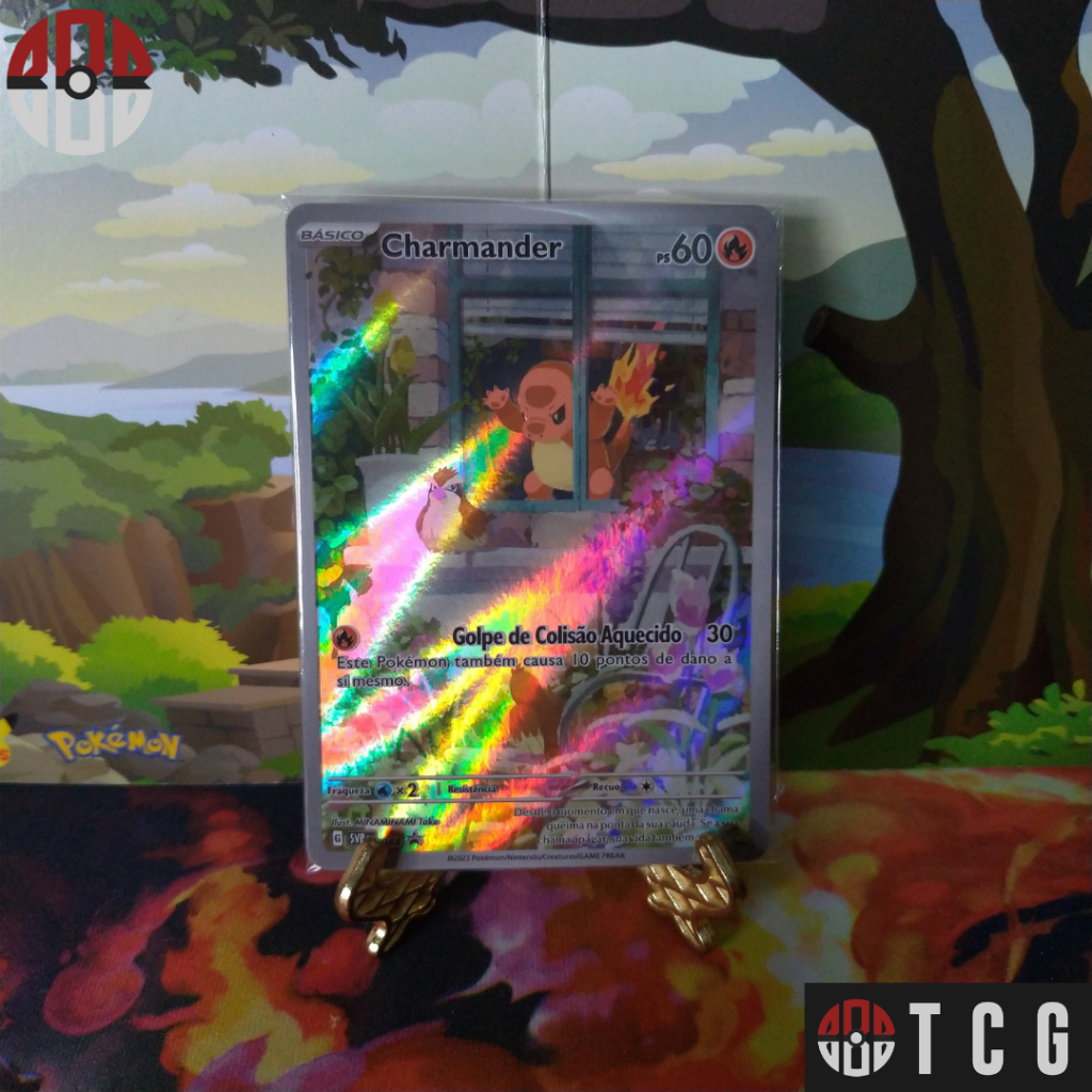 Carta Ultra Rara Charmander 044 Promo Lacrada Pokemon TCG 